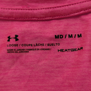 T-shirt de Sport Under Armour HeatGear Rose Femme Taille M