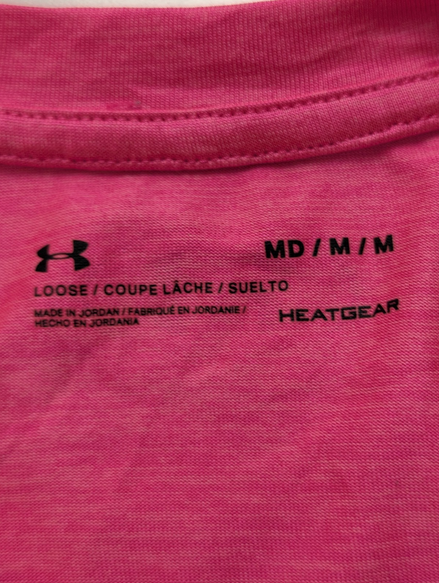 T-shirt de Sport Under Armour HeatGear Rose Femme Taille M