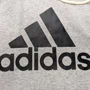 ➜ Sweat à Capuche Adidas Vintage - Logo Poitrine - Gris - Taille S
