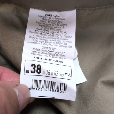 Jupe Femme T38 Pimkie Crème Coton Neuve Étiquette Poches Cargo
