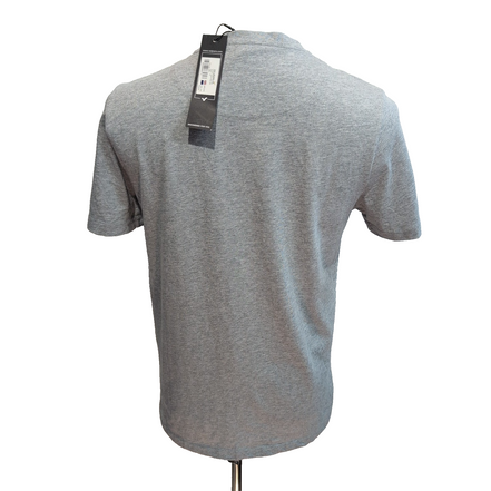 T-shirt VOI Jeans Co Gris Taille M Neuf Étiquette Logo Brodé Coton Viscose