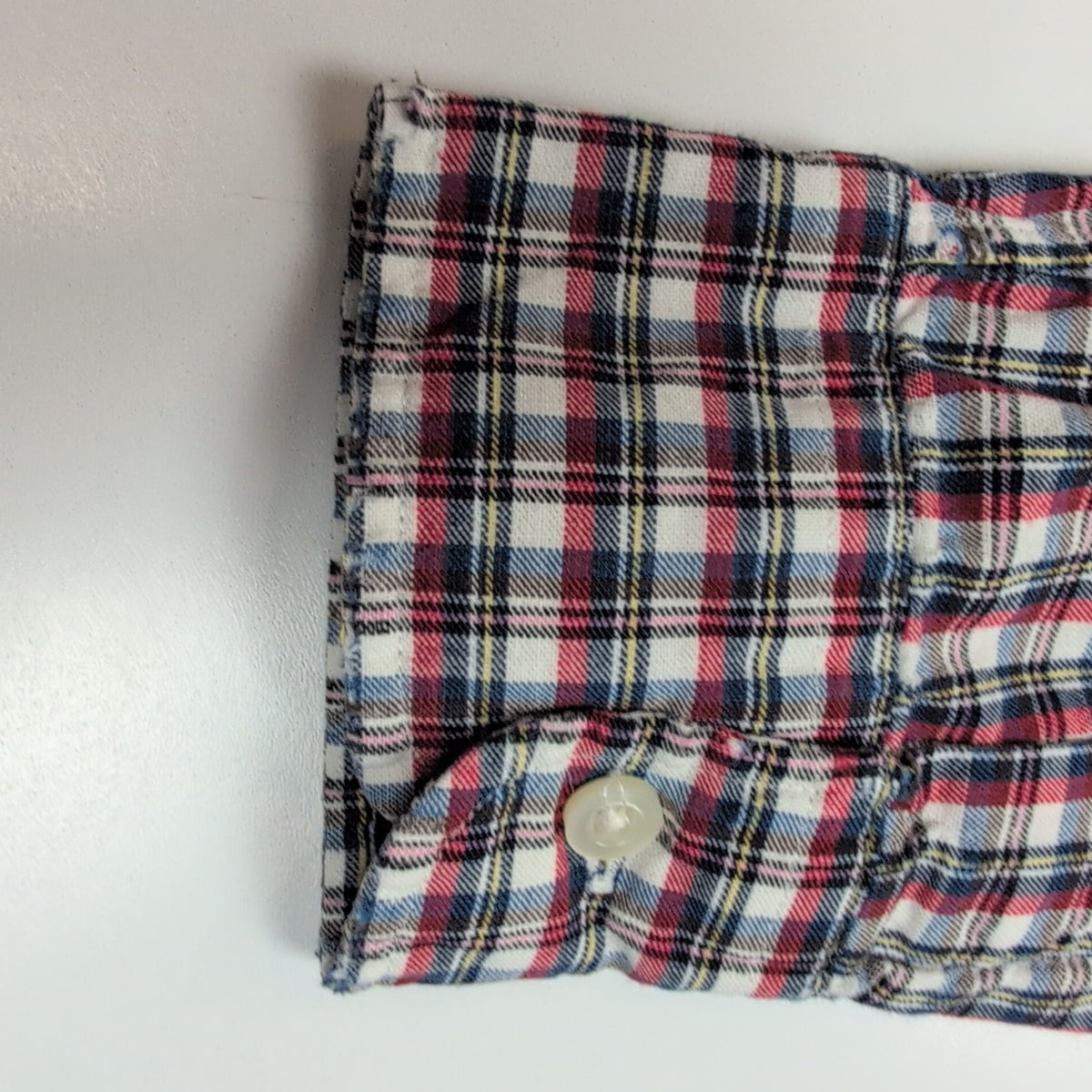 Chemise Ralph Lauren Blake S Carreaux Rouge Bleu Logo Brodé manches longues
