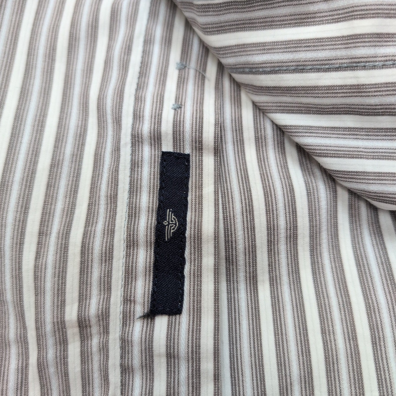 Chemise Dockers à Rayures avec Poche - Marron Clair - Taille L