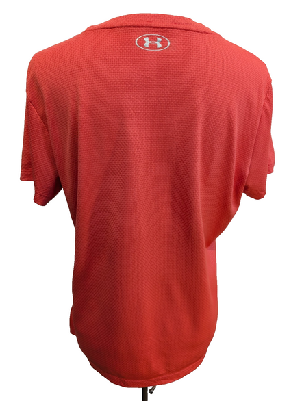 T-shirt de Sport Under Armour HeatGear Femme Corail Taille XL
