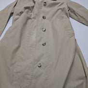 Trench-Coat Long London Fog Femme M Beige Crème Classique Imperméable