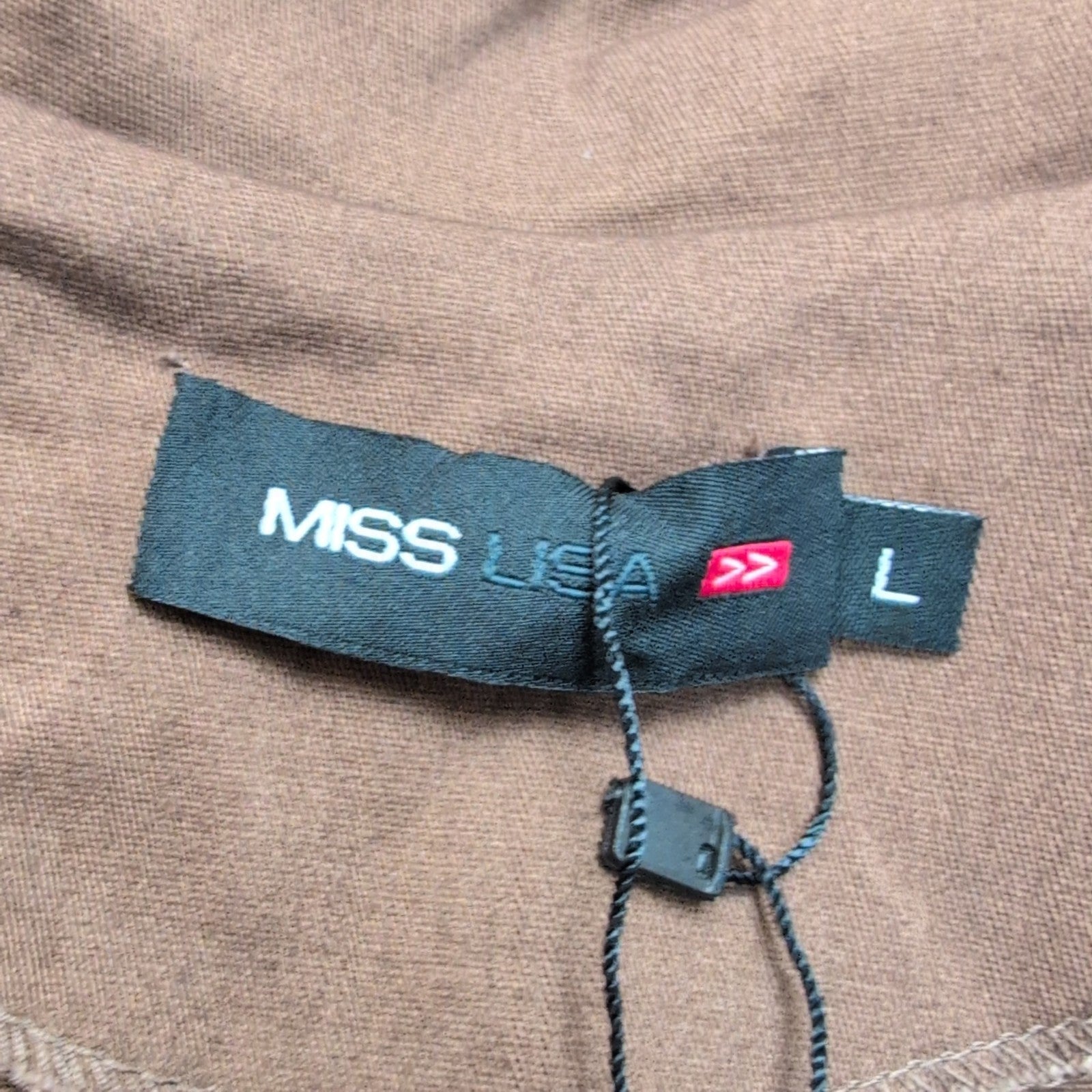Ensemble Femme MISS USA Veste + Short Marron 100% Coton Taille L Neuf