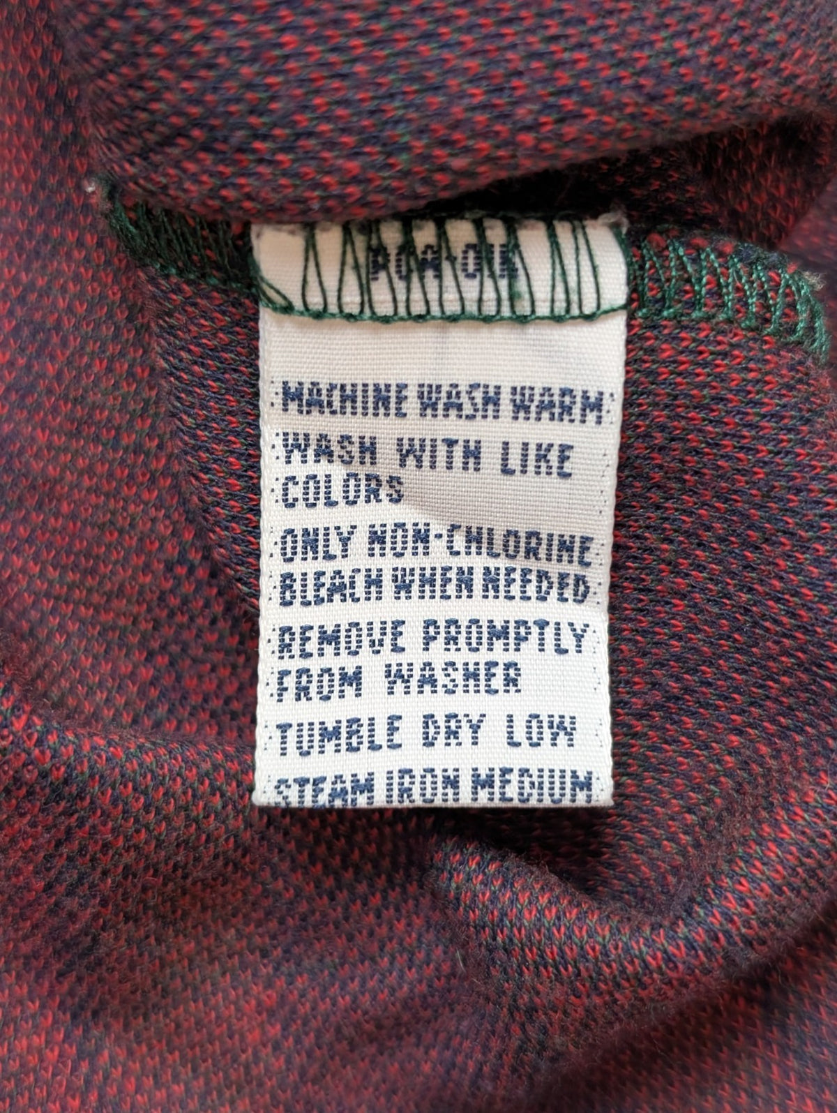 Polo manches courtes Polo Ralph Lauren L carreaux kaki bleu rouge poche coton