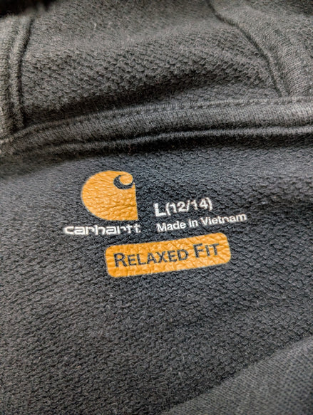 Sweat à capuche Carhartt Noir Relaxed Fit - Poche Kangourou - Taille L