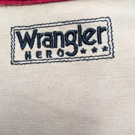 Chemise Wrangler Manches Courtes Rouge à Poches Taille XL
