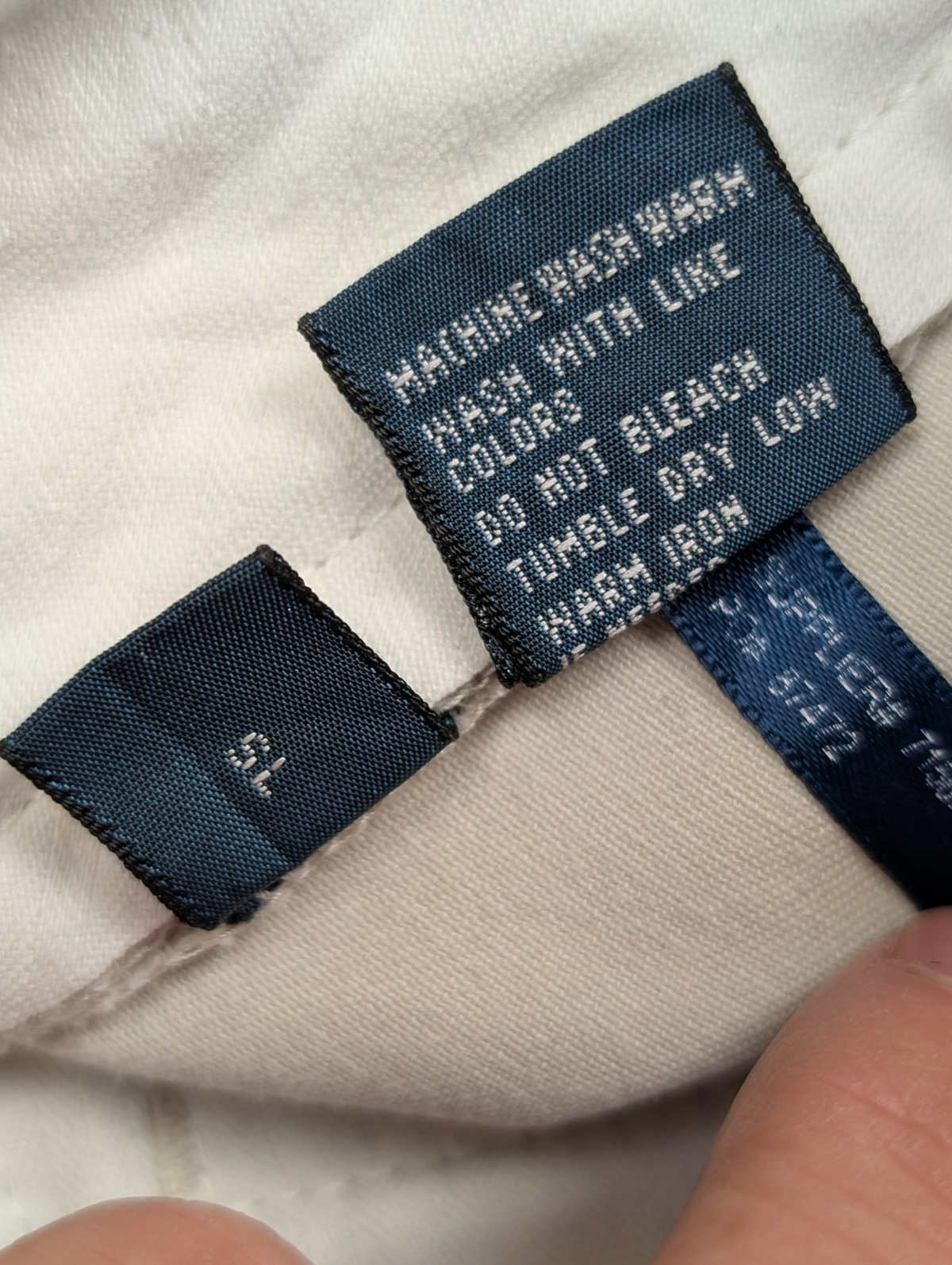Pantalon chino Polo Ralph Lauren W35 L32 crème coton Classic Fit beige