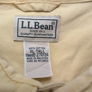 Chemise LL Bean jaune pâle 2 poches rabat bouton marbré XL Tall (2XL)