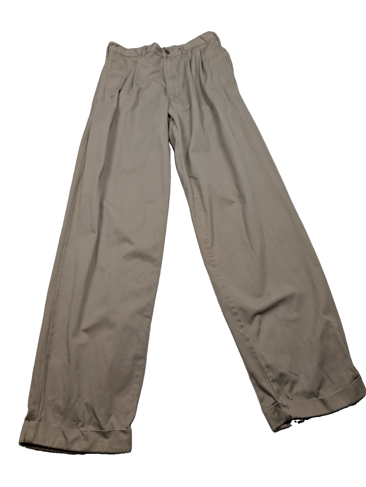 Pantalon chino CHAPS Ralph Lauren beige W30 FR40 à pinces coton