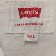 CHEMISE LEVI'S Lin Coton Blanche XXL TG Homme Unie Col Boutonné