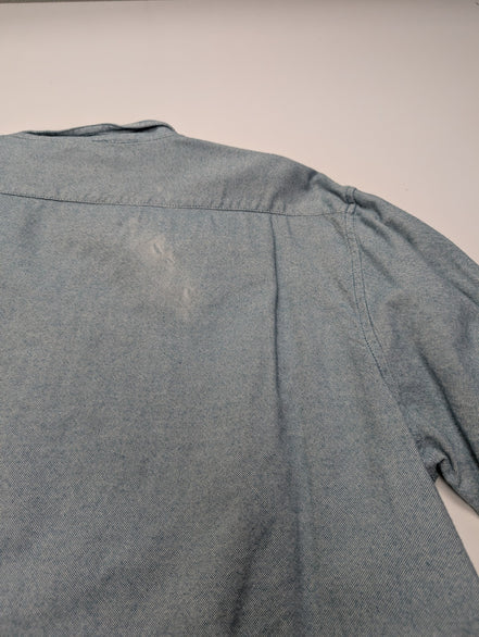Chemise LEVI'S Flanelle XXL Vtg Coton Vert Pâle/Bleu Coupe Moderne