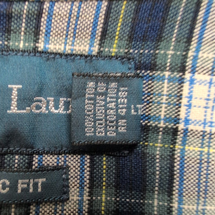 Chemise Ralph Lauren XL Bleue Verte Oxford Classic Fit Button Down Shirt