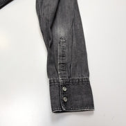 Chemise en jean Levi's noir gris foncé style western patiné Taille L