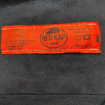 Chemise Red Kap 1923 bleu marine poche logo AAI manches courtes XL