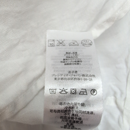 Chemise Armani Exchange LG 100% Lin Blanche 2 Poches Manches Retroussables