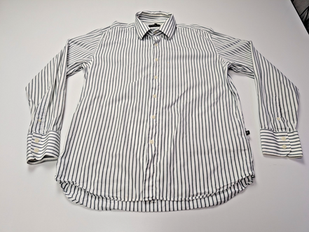 Chemise Fila blanche à rayures taille L #143msch