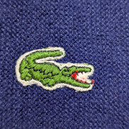 Pull LACOSTE Homme Vintage Bleu Marine Taille XL Excellent État Chic