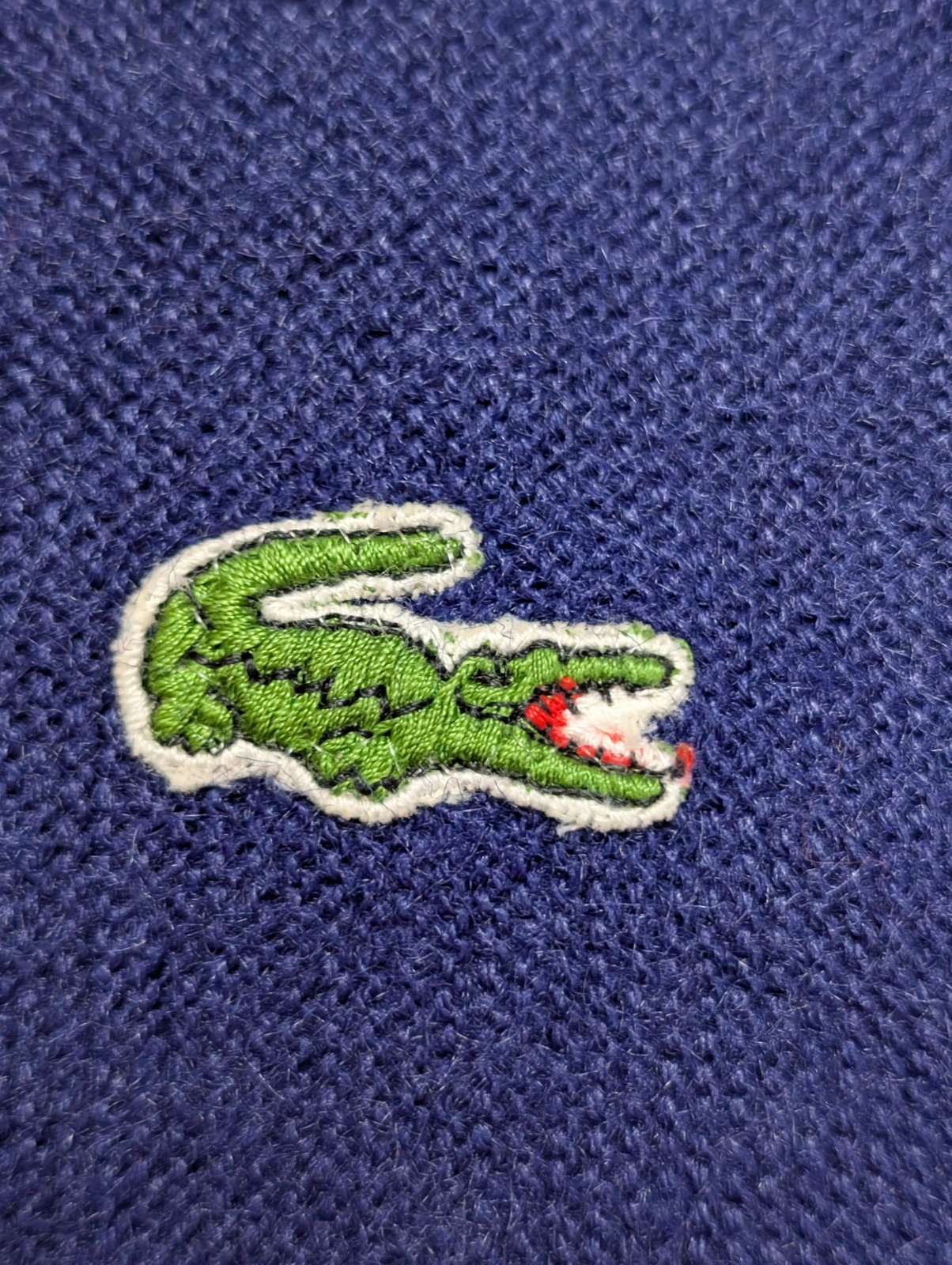 Pull LACOSTE Homme Vintage Bleu Marine Taille XL Excellent État Chic