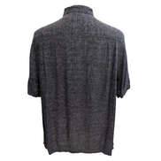 Chemise hawaïenne Batik Bay XL grise palmiers 100% rayonne manches courtes