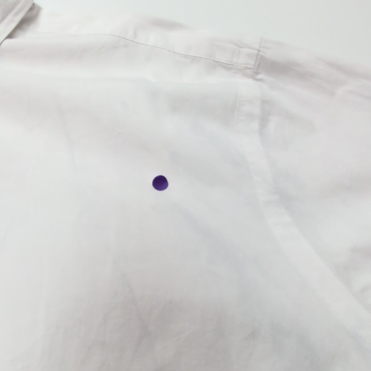Chemise Ralph Lauren L Blanc Uni Logo Bleu Manches Courtes