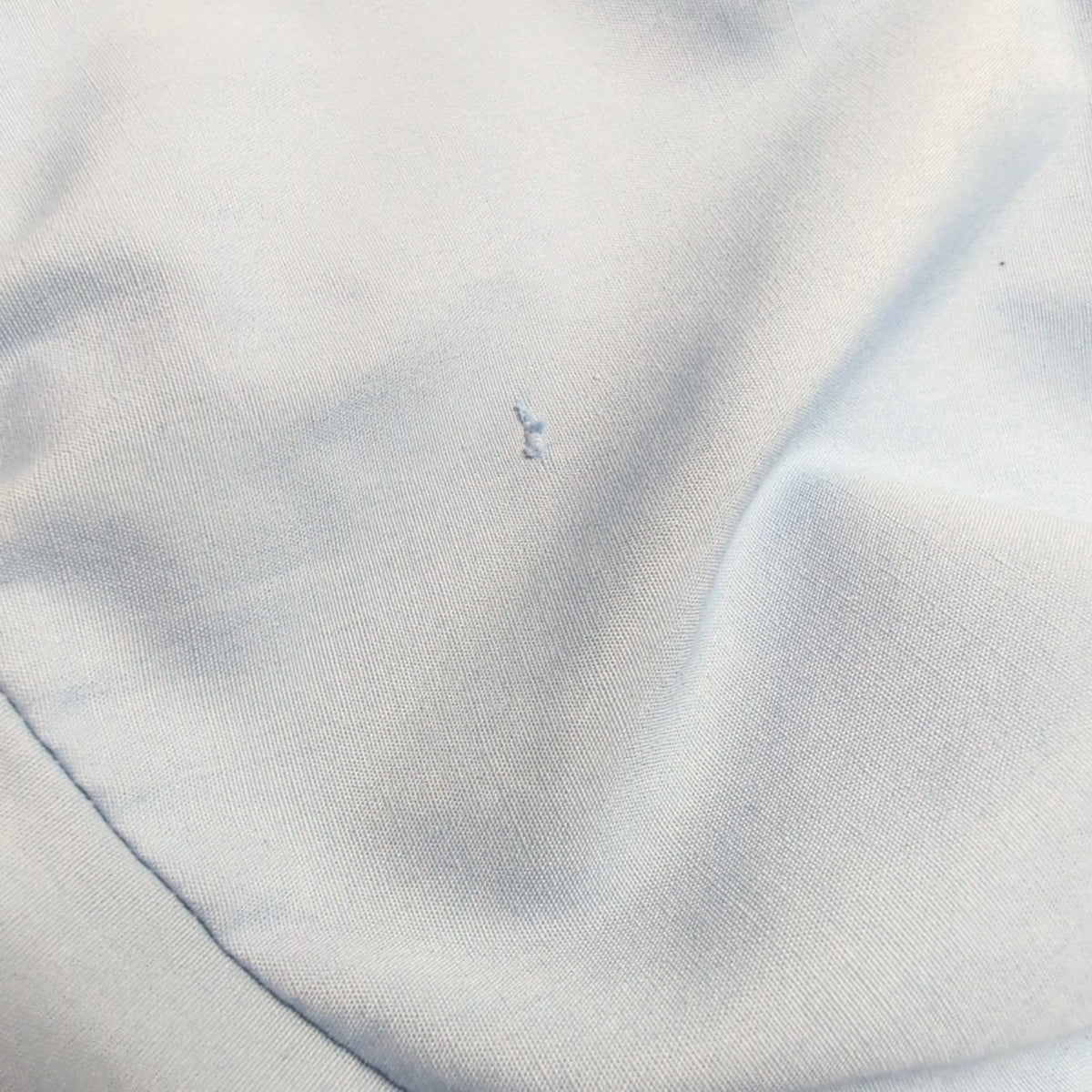Brent Chemise Vintage Bleu Clair Unie Manches Courtes Homme Taille XL