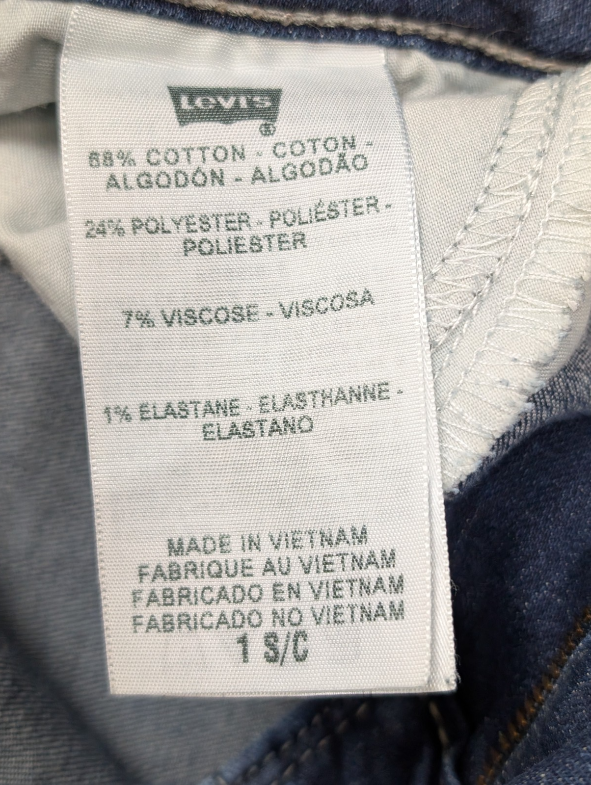 Jean Levi's 535 Femme Bleu Super Skinny Legging Ultra Stretch Confort