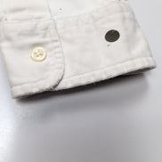 Chemise Ralph Lauren XL Vintage Blanche Coton Lourd Logo Bleu