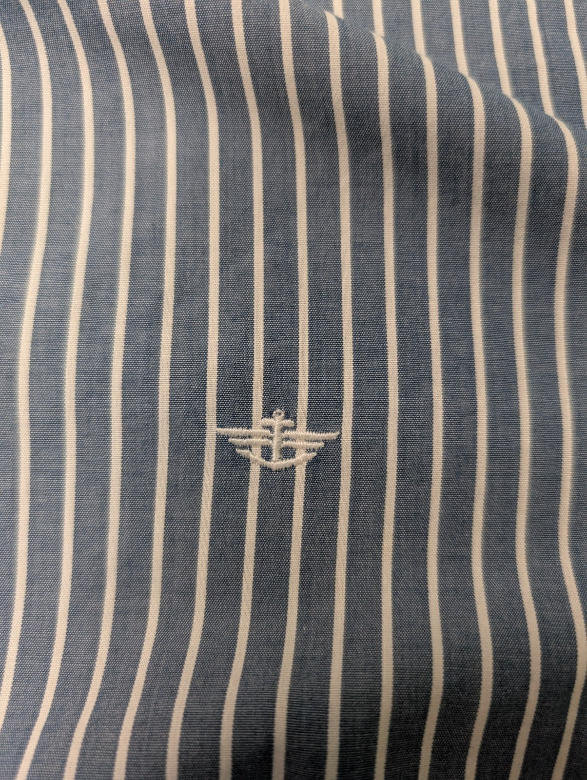 Chemise Dockers bleu à rayures taille L #168msch
