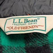 Chemise VESTE Laine L.L.BEAN VINTAGE L USA Bûcheron VERT NOIR Wool |285S
