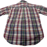 Chemise manches courtes Dockers bleu vert rouge blanc à carreaux taille M #186ms