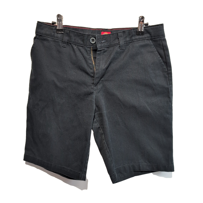 Short Dickies Chino Noir Garçon 16 Ans Taille Réglable Très Bon État