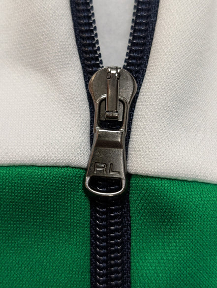 Veste Track Jacket Polo Sport Ralph Lauren T.XL vert Écusson Vintage |208b