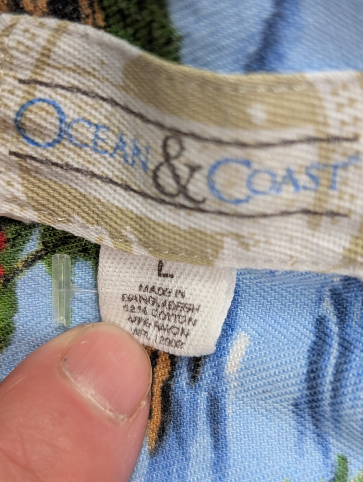 Chemise hawaïenne viscose et coton Ocean & Coast manches courtes taille L