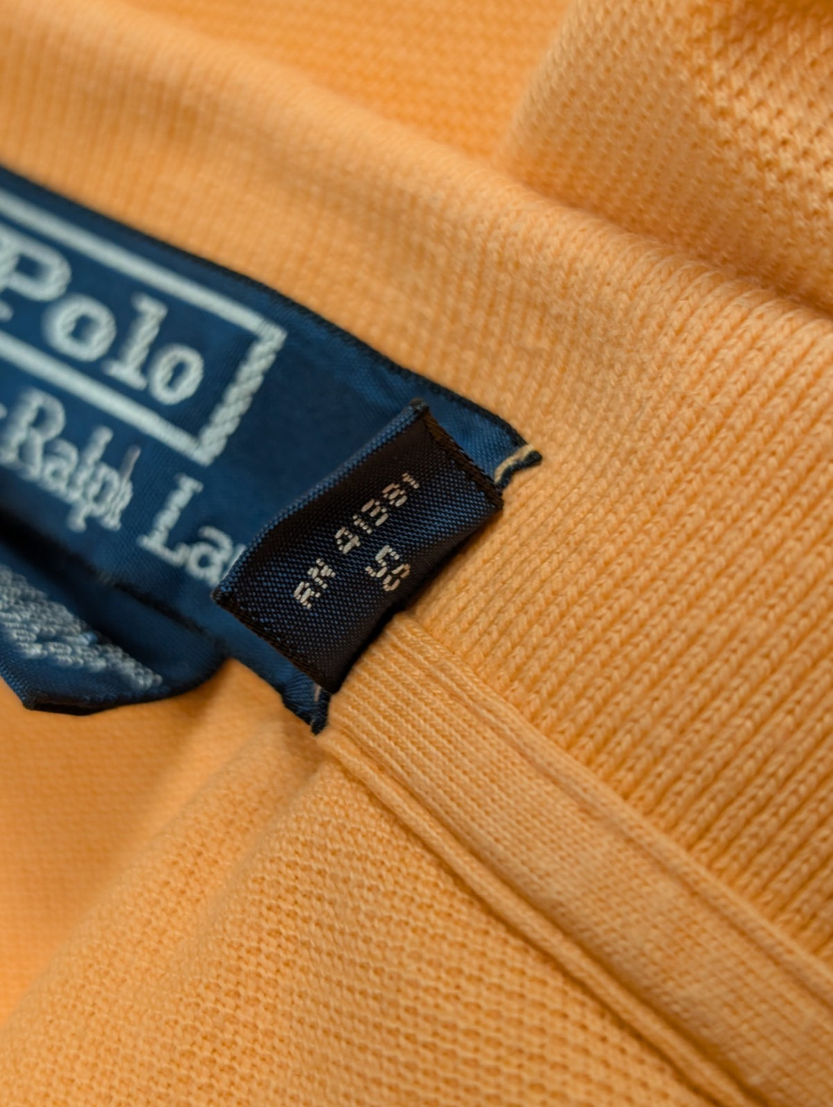 Polo manches courtes Polo Ralph Lauren XL orange pêche logo bleu coton