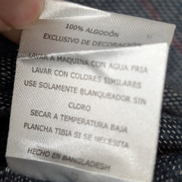 Chemise LEVI'S Flanelle Marine à Rayures Manches Longues Vintage - Taille L