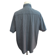 Wrangler Chemise Manche Courte Bleu Marine Petits Carreaux 2XL Une Poche