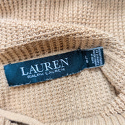 Pull Ralph Lauren (Lauren) Femme L Col Roulé Large Cordon Plaque Logo 🏷️