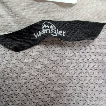 Chemise Wrangler Manche Courte Crème Nylon Taille L Deux Poches