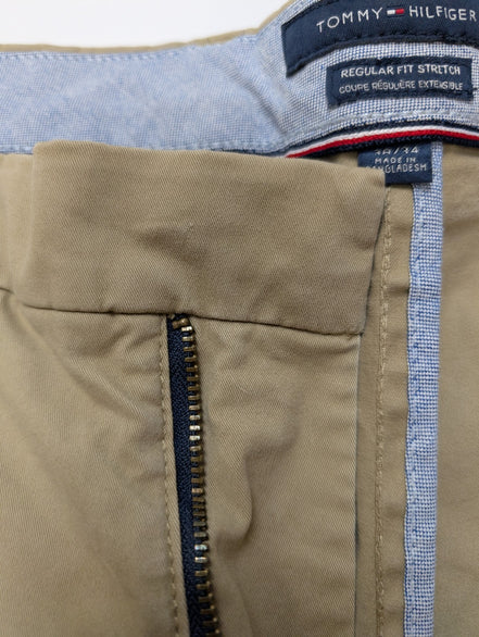 Pantalon Chino Tommy Hilfiger Coupe Regular Stretch Crème W38 L34