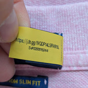 Polo manches courtes Polo Ralph Lauren Big Pony rose XXL Custom Slim Fit