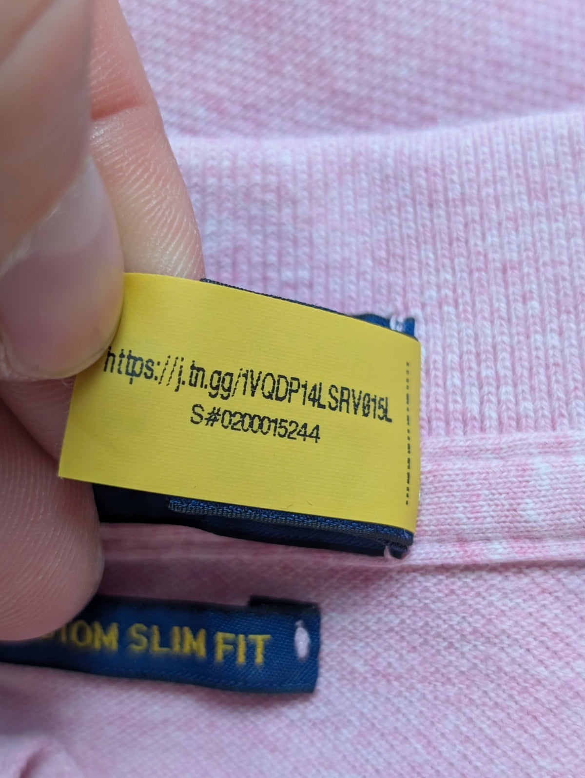 Polo manches courtes Polo Ralph Lauren Big Pony rose XXL Custom Slim Fit
