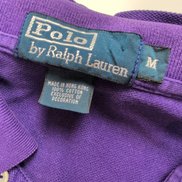 Polo Ralph Lauren Homme M Violet Logo Jaune Polo Manches Courtes