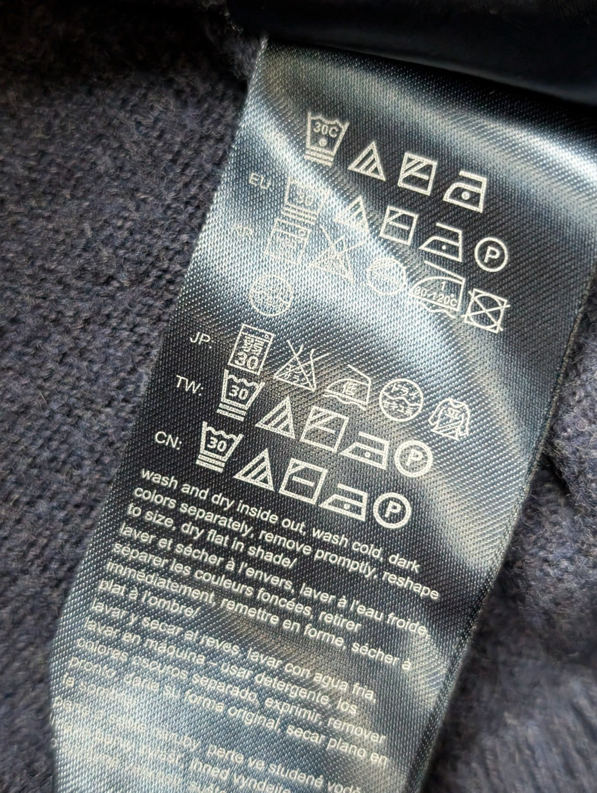 Pull Tommy Hilfiger Homme Bleu - Pima Cotton & Cashmere Blend - Taille XL