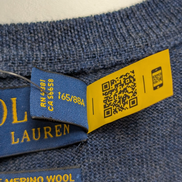 Pull Polo Ralph Lauren Neuf avec Étiquette - 100% Laine Mérinos - Taille XS