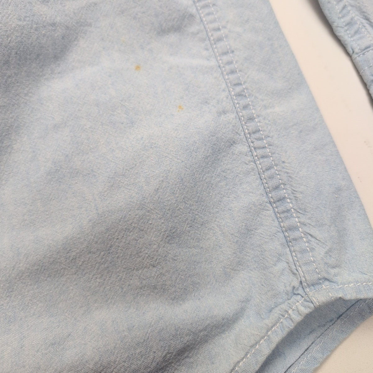 Chemise Jean NASCAR Café Authentic Bleu Clair Vintage Taille M