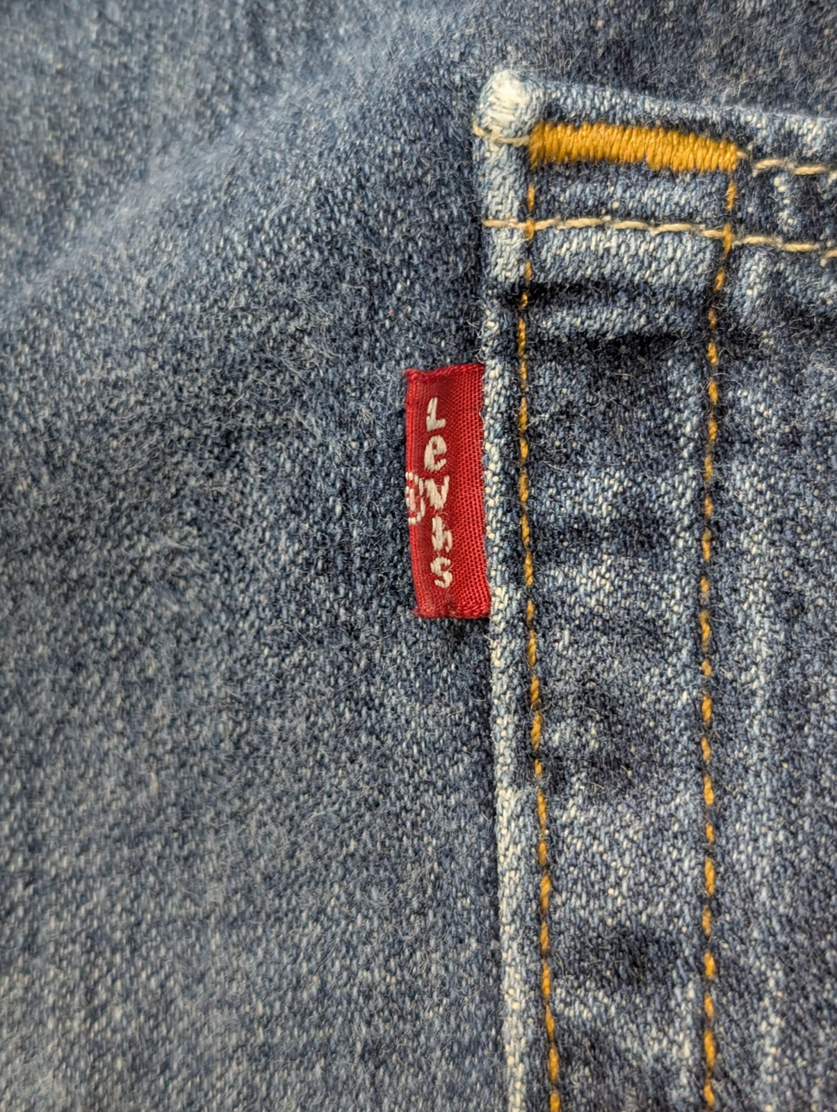 Jean Levi's 569 Loose Straight Homme W40 L32 Bleu Foncé Vintage Original Denim