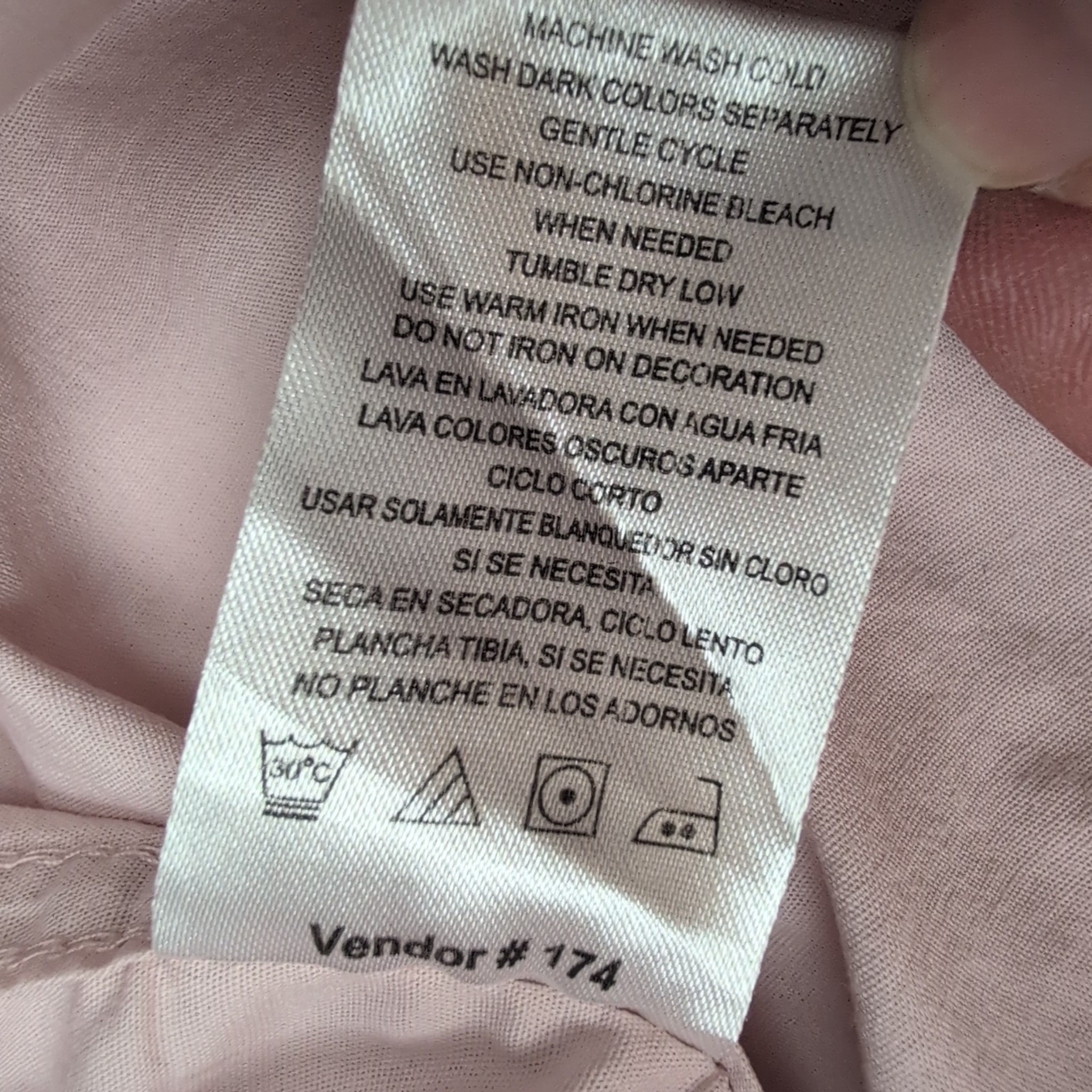 Lee chemise rose pâle manches courtes 2 poches boutonnées taille M